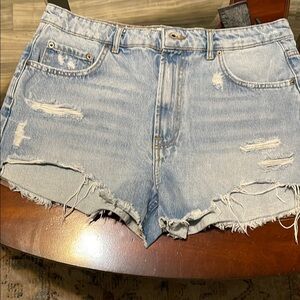 Zara Light Blue Jean Shorts